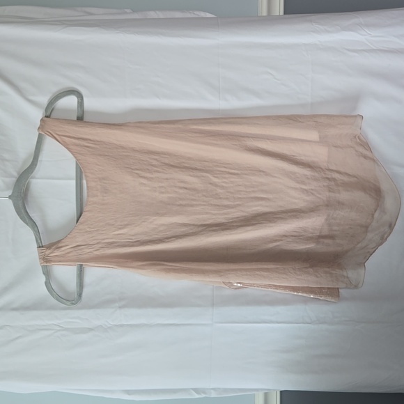 2 Ladies Made in Italy Romantic Silky Flowing Dress Tanks Sz XS - Picture 3 of 16